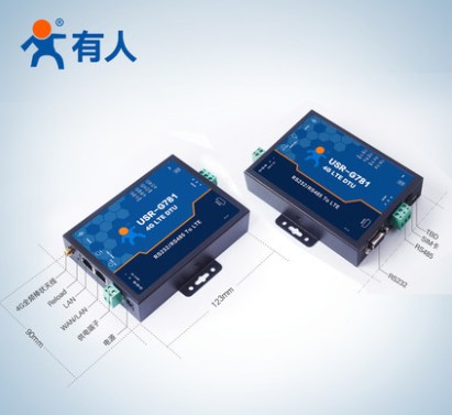 工业4g无线路由器带网口插卡4G DTU全网通232/485串口双向数据透传高速联网USR-G781
